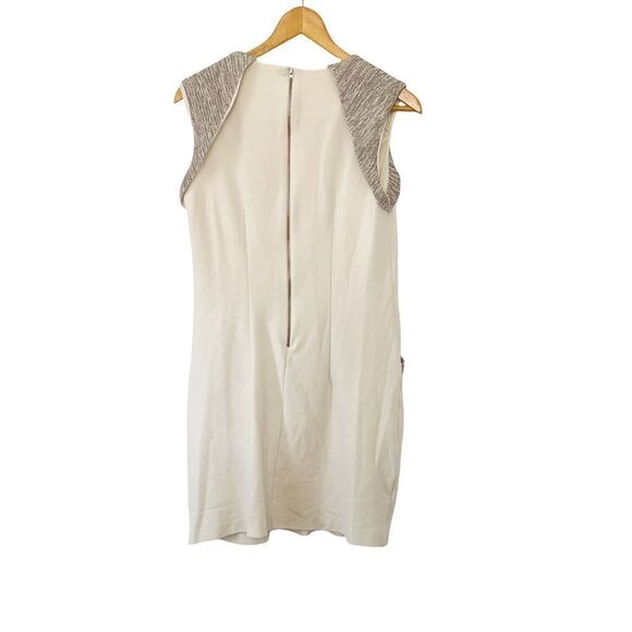 Mango Suit Cream Tweed Shift Dress - Picture 2 of 15